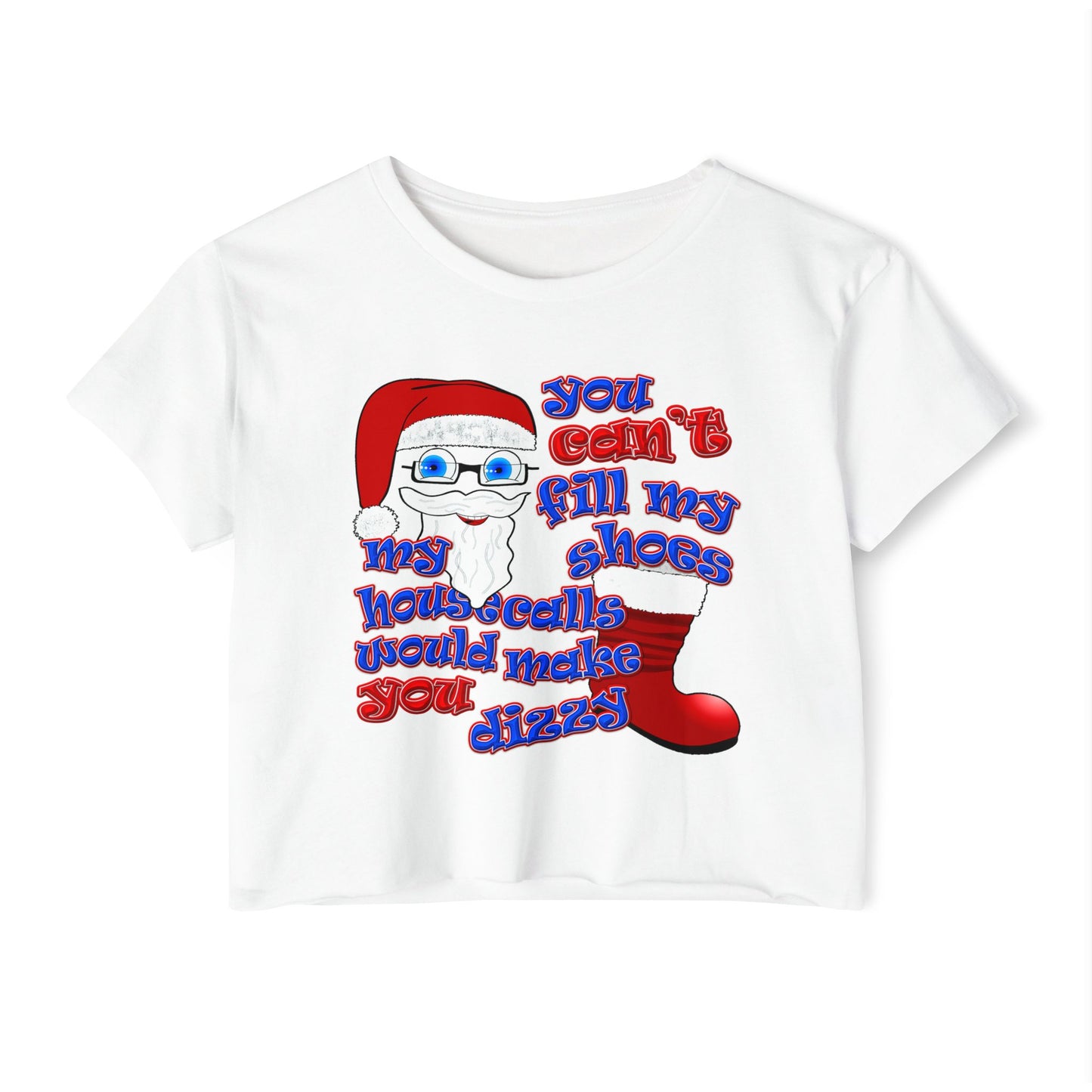 santa's shoes - Women's Festival Crop Top