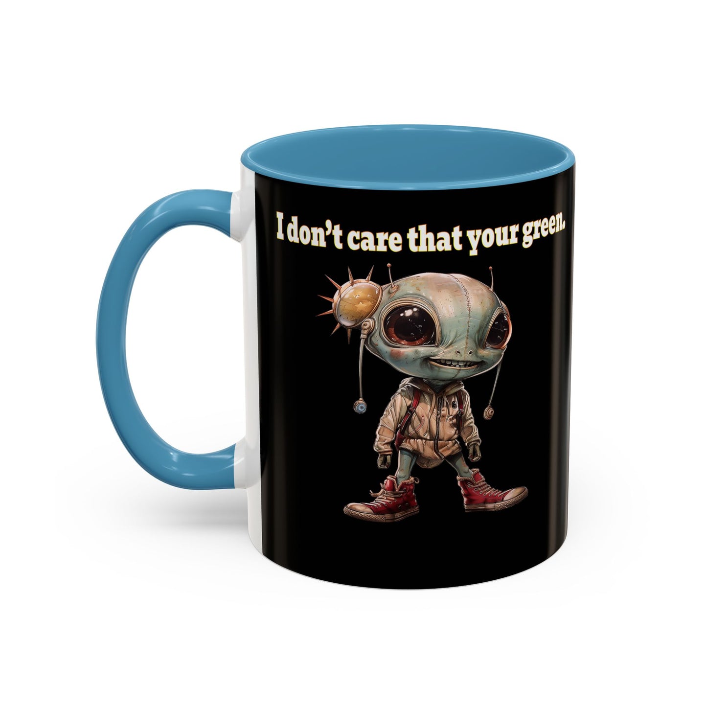 I don't care that your grey - Accent Mug (black)