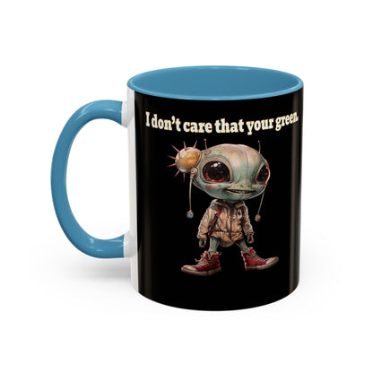 I don't care that your grey - Accent Mug (black)