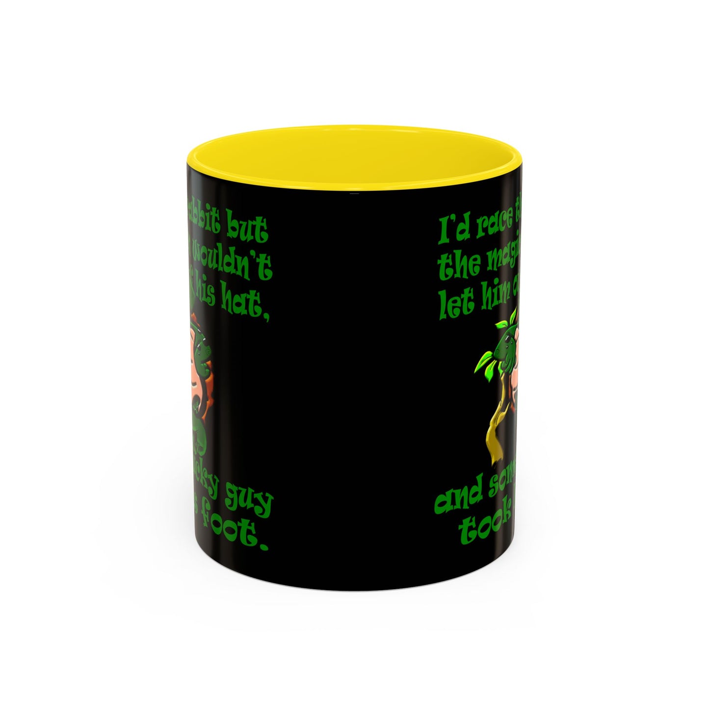 turtle race - Accent Mug (black)