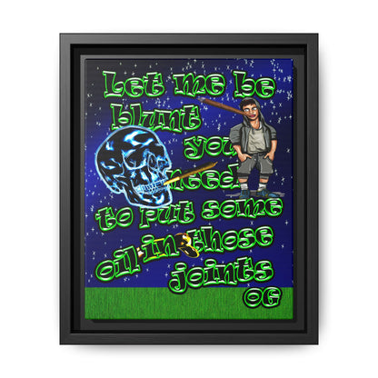 og - framed canvas art ('snoops' background)
