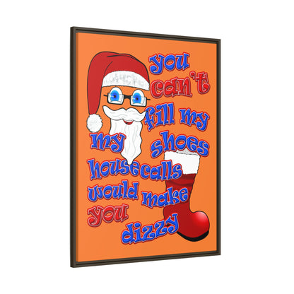santa's shoes - framed canvas art (crusta)