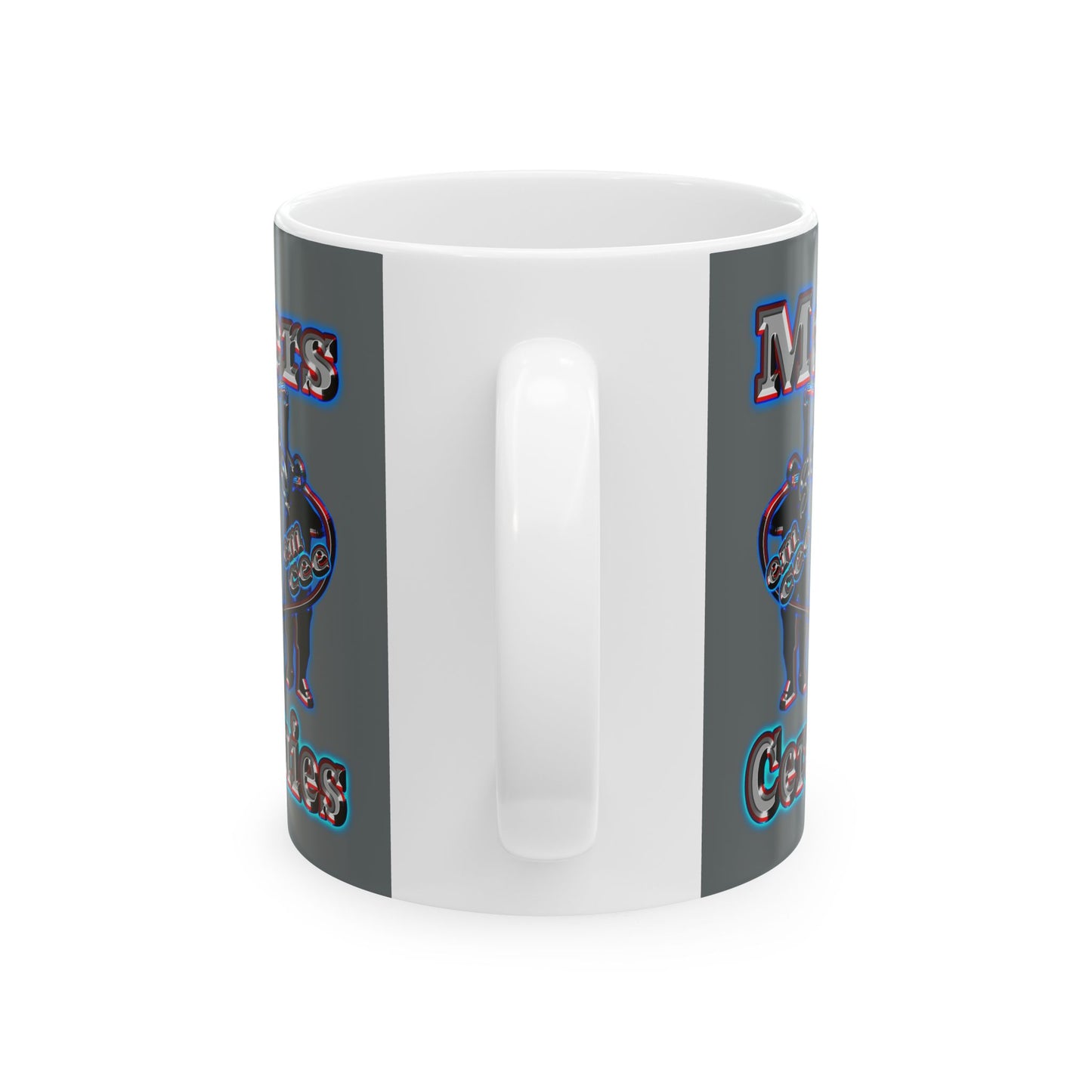 em cee squared - White Mug (dark grey)