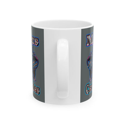 em cee squared - White Mug (dark grey)