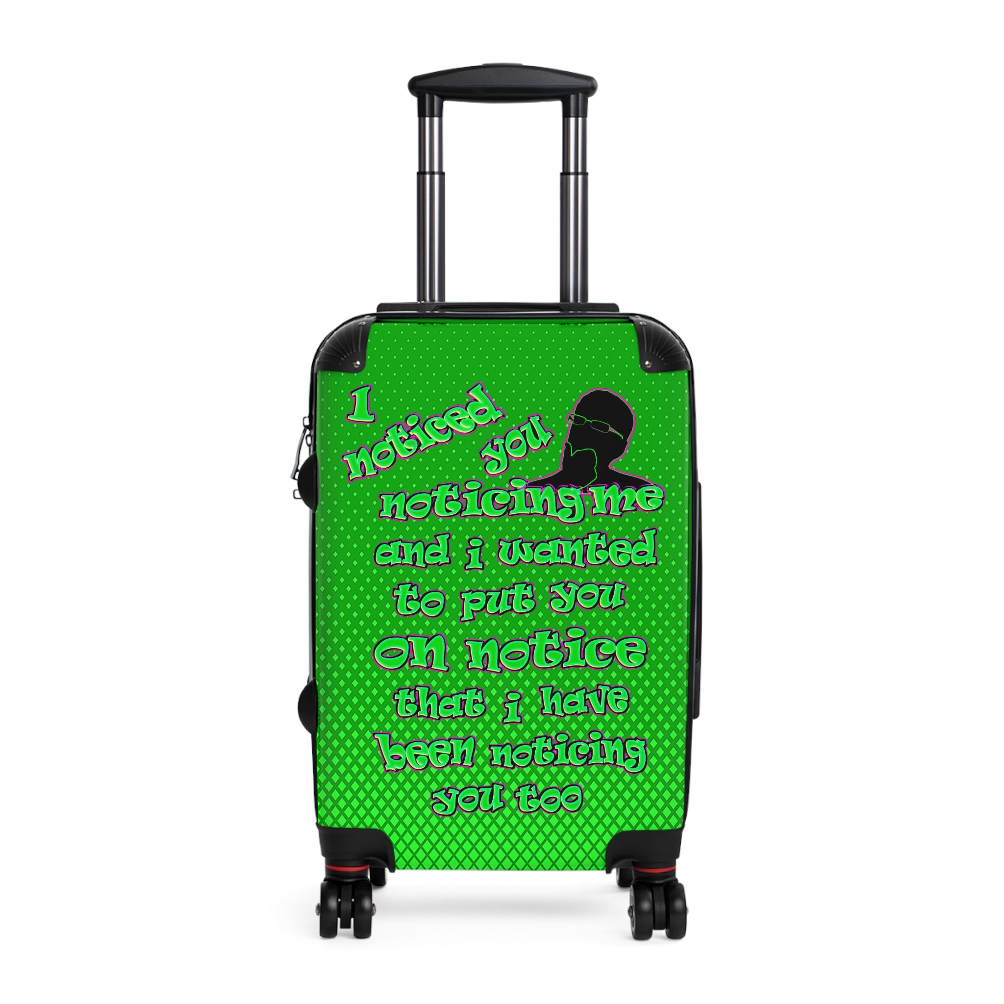 noticed you noticing - Suitcase (logo green)