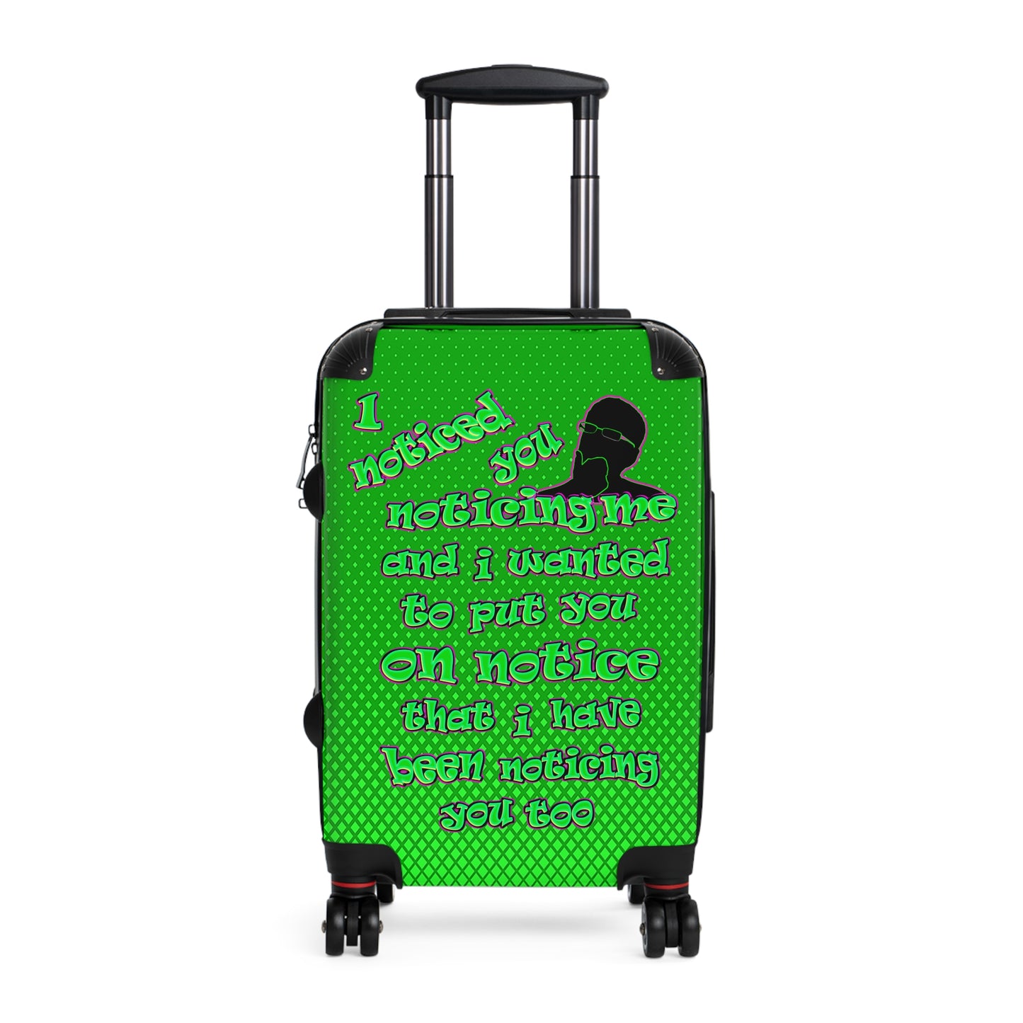 noticed you noticing - Suitcase (logo green)
