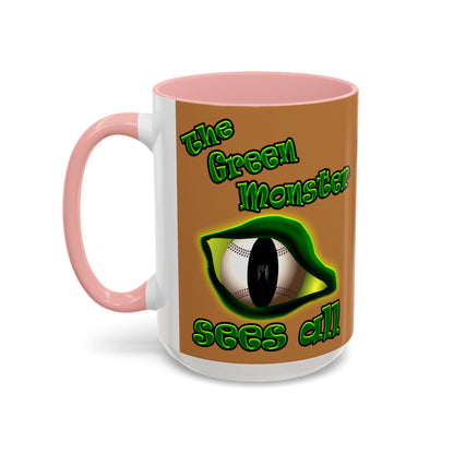 green monster - Accent Mug (light brown)
