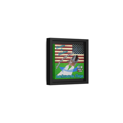 shoot for the stars - framed canvas art (green turf)