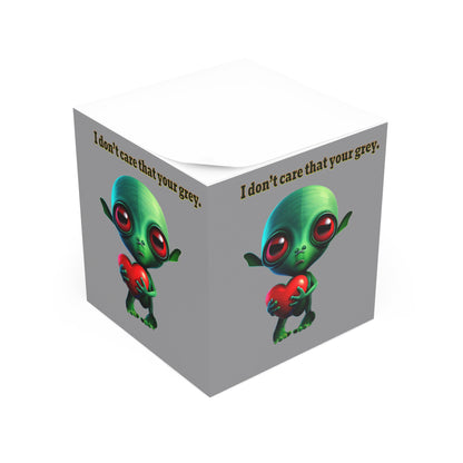 I don't care that your grey - note cube (grey)