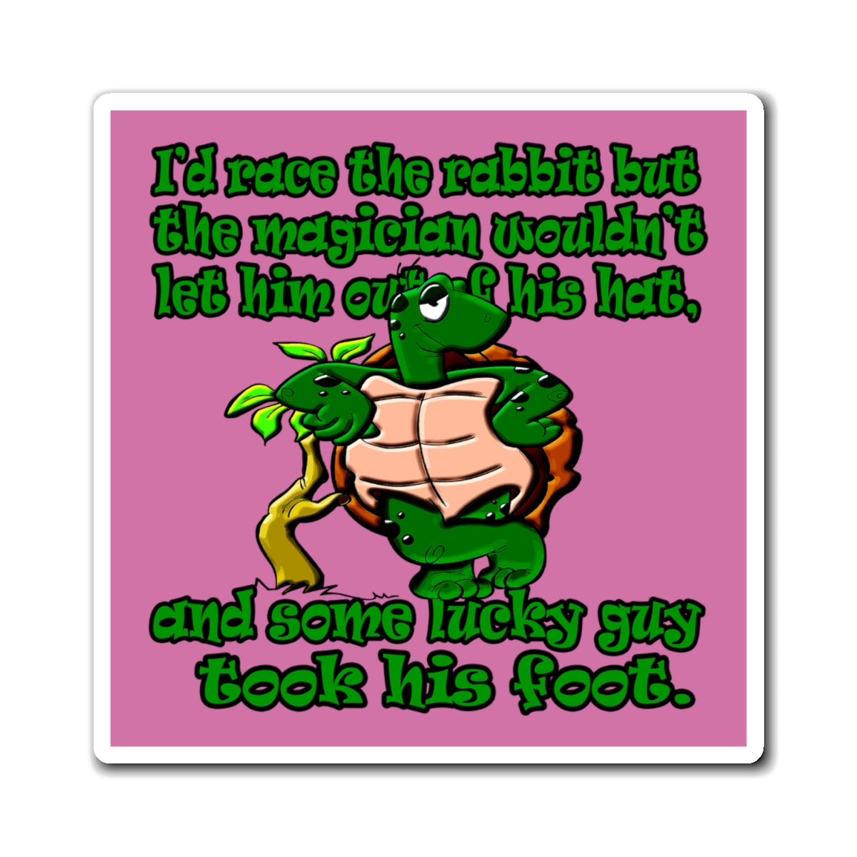 turtle race - Magnets - (light pink)