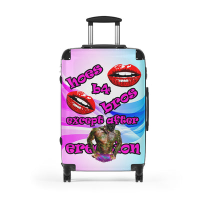 hoes b4 bros - Suitcase (light blue-pink wave)