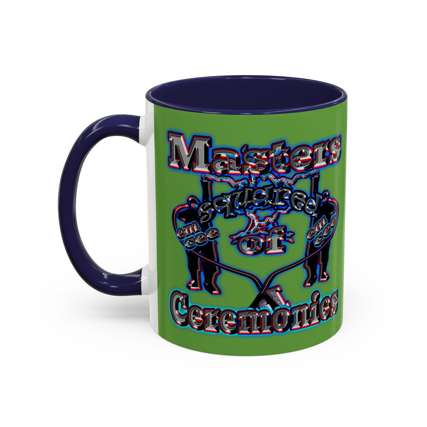 em cee squared - Accent Mug (green)