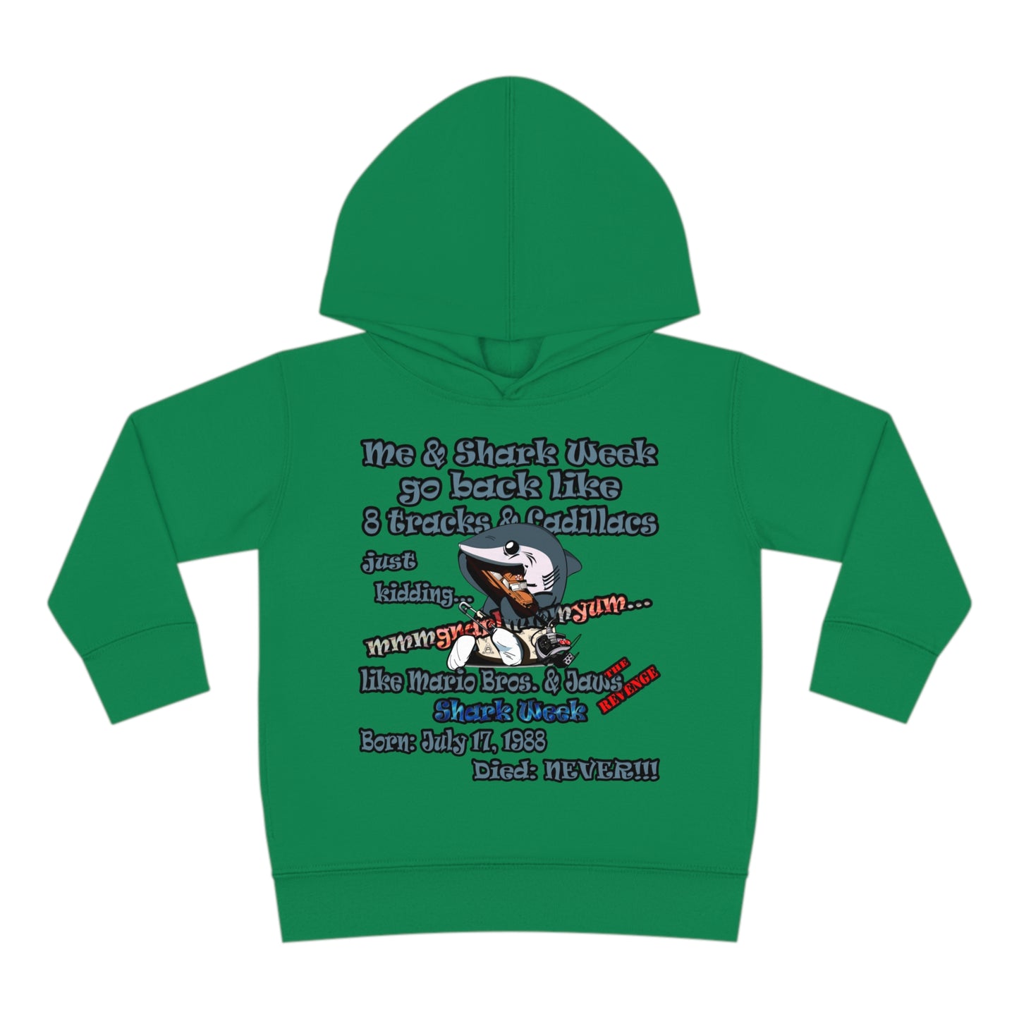 shark week - Toddler Pullover Fleece Hoodie