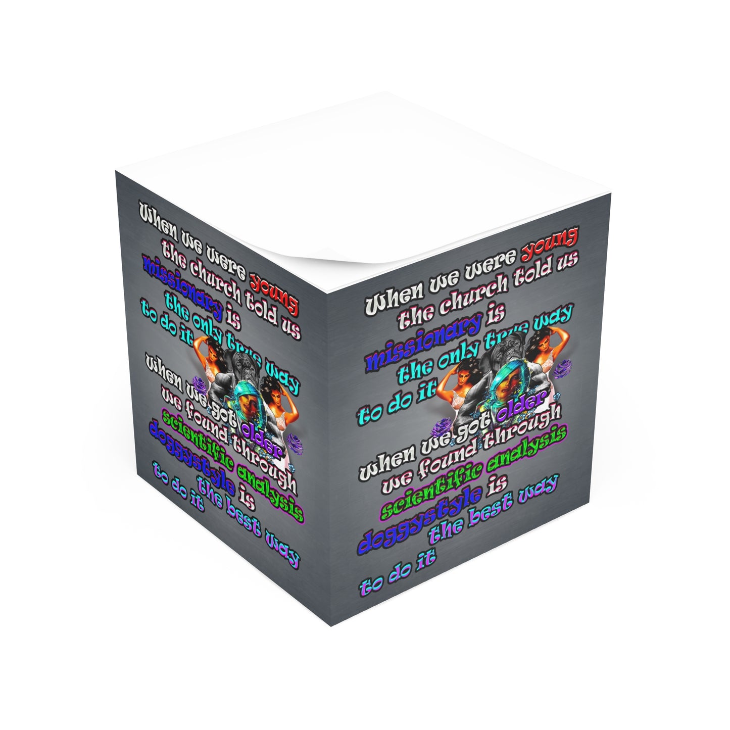 doggystyle - note cube (grey-light grey)