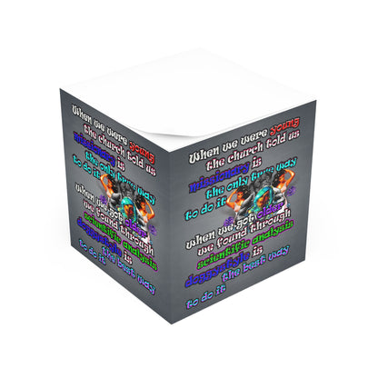 doggystyle - note cube (grey-light grey)