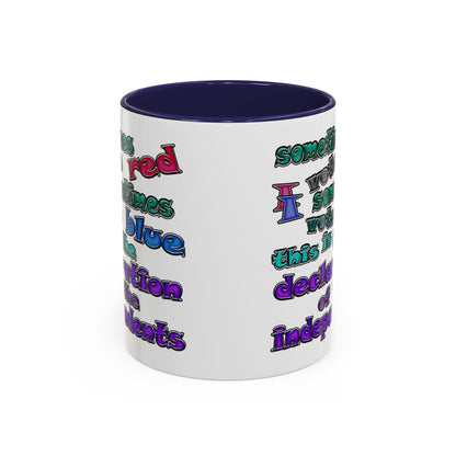 declaration of the independents - Accent Mug (white)