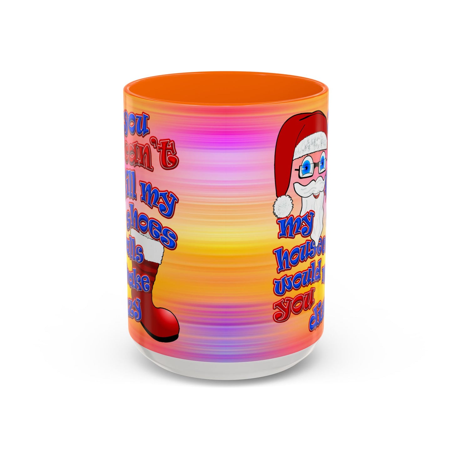 santa's shoes - Accent Mug (color blur)