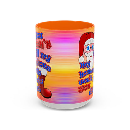 santa's shoes - Accent Mug (color blur)