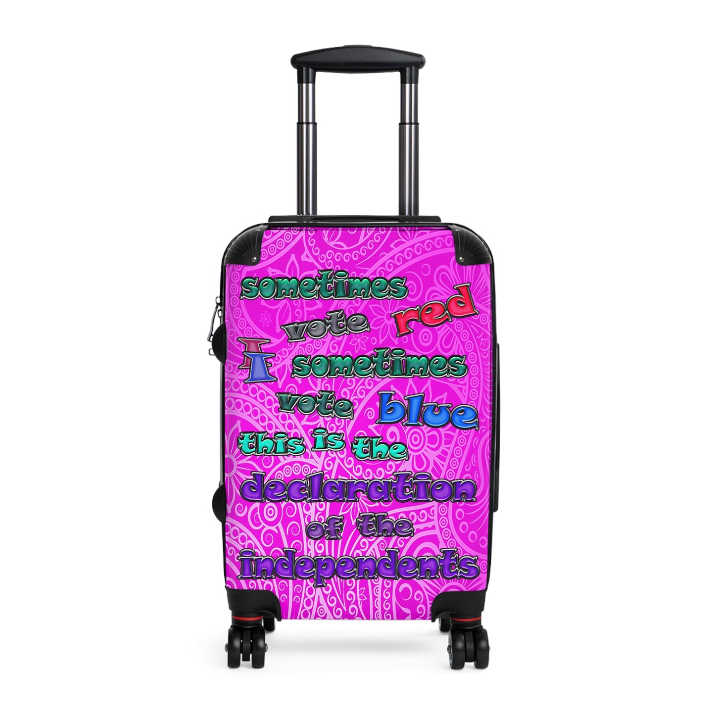 declaration of the independents - Suitcase (pink swirl)
