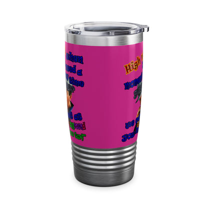 high noon - Ringneck Tumbler, 20oz (pink)