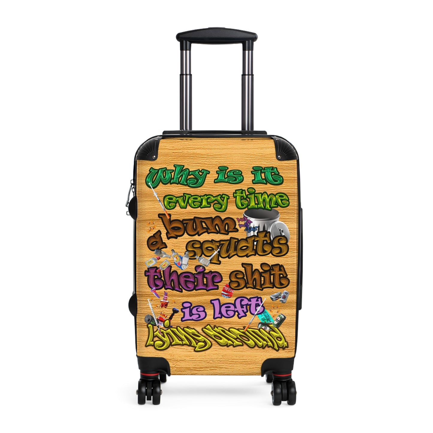 the bum's shit - Suitcase (butterscotch wood finish)