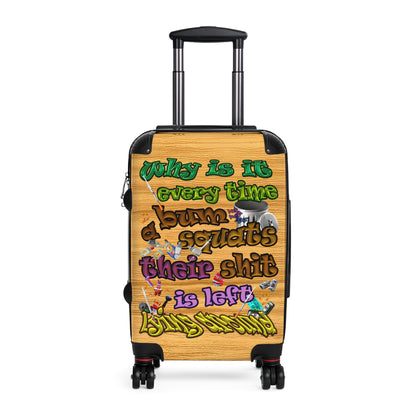 the bum's shit - Suitcase (butterscotch wood finish)