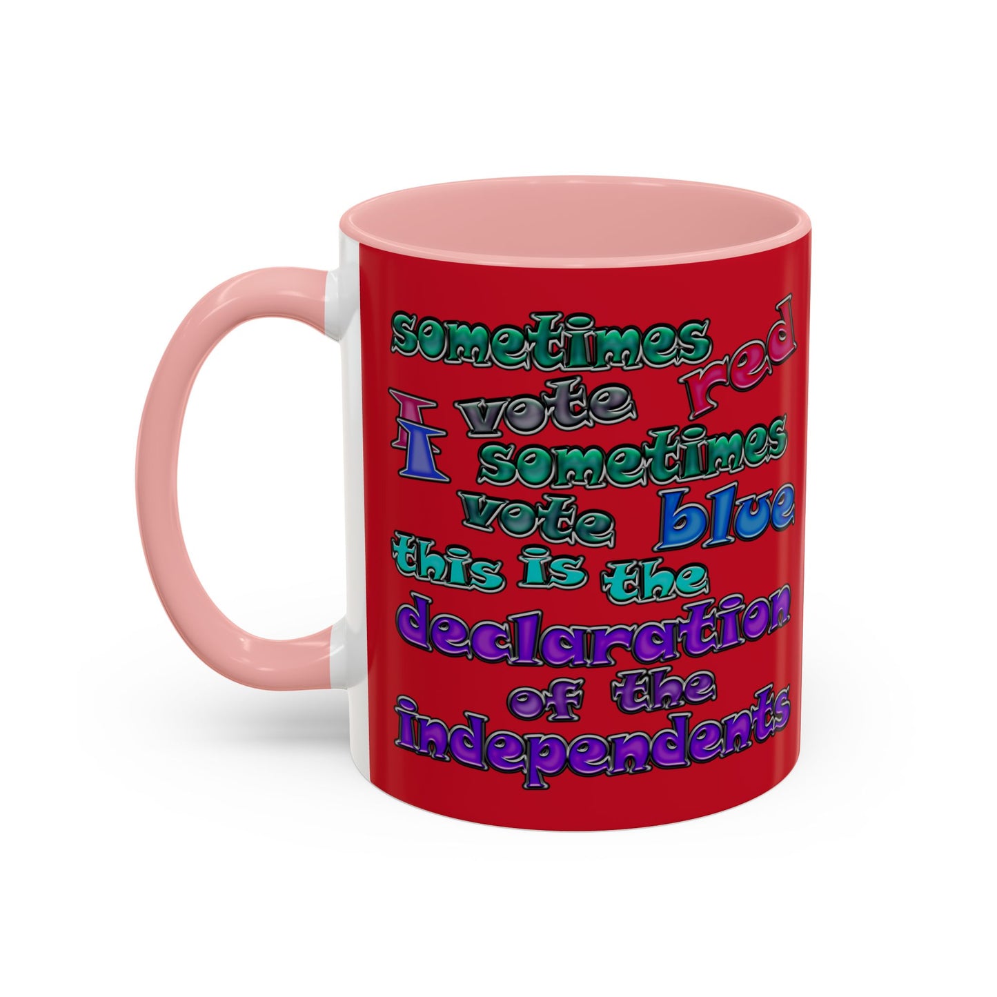 declaration of the independents - Accent Mug (dark red)