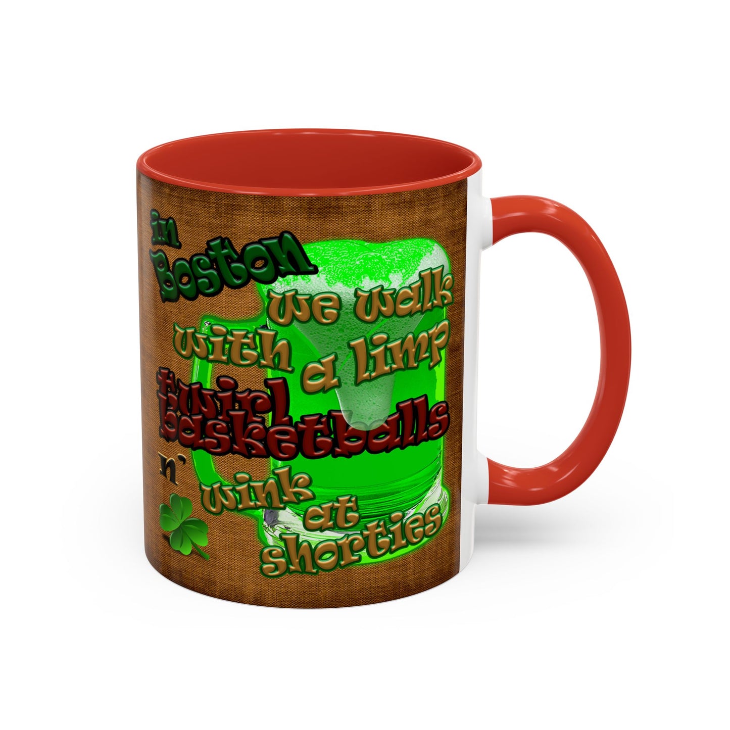 celtics logo - Accent Mug (brown papyrus)