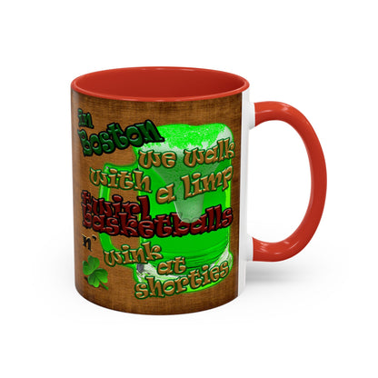 celtics logo - Accent Mug (brown papyrus)