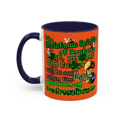 christmas spirits of boston - Accent Mug (orange)