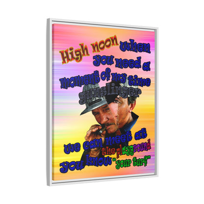 high noon - framed canvas art (color blur)