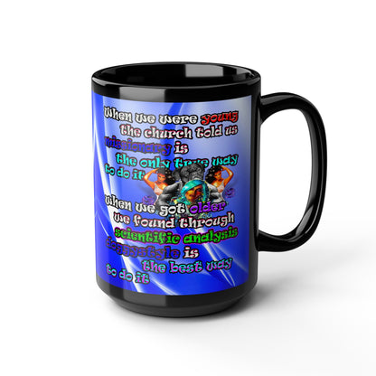 doggystyle - Black Mug (blue-white wave)