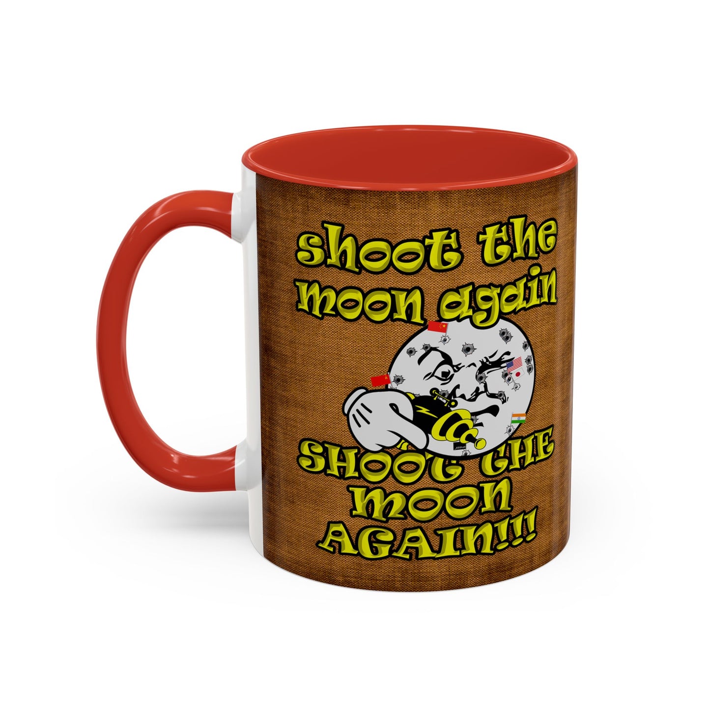 shoot the moon again - Accent Mug (brown papyrus)
