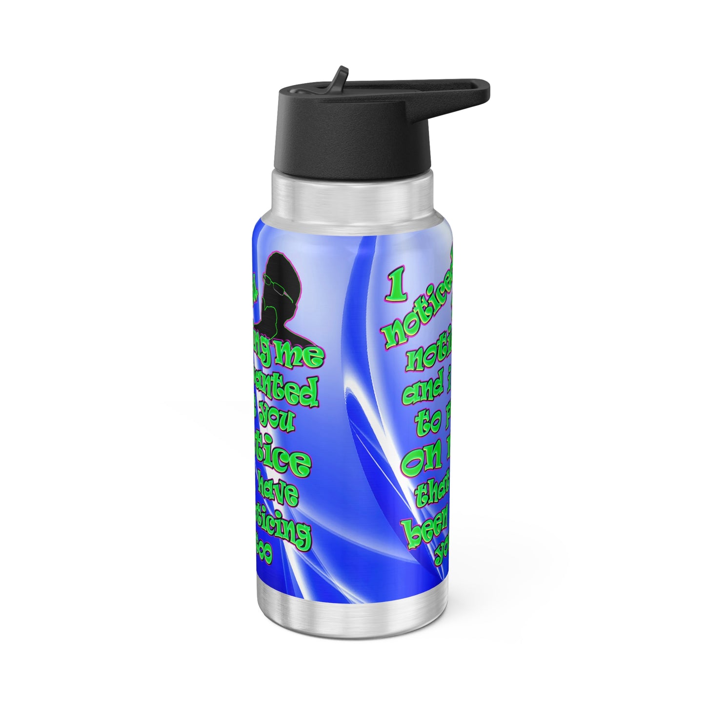 noticed you noticing - Gator Tumbler, 32oz  (blue-white wave)