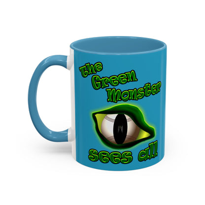 green monster - Accent Mug (turquoise)