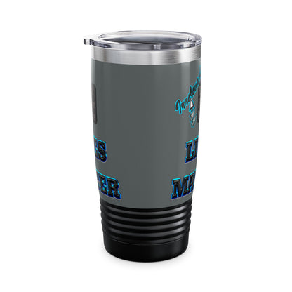 irrelevant - Ringneck Tumbler, 20oz (dark grey)