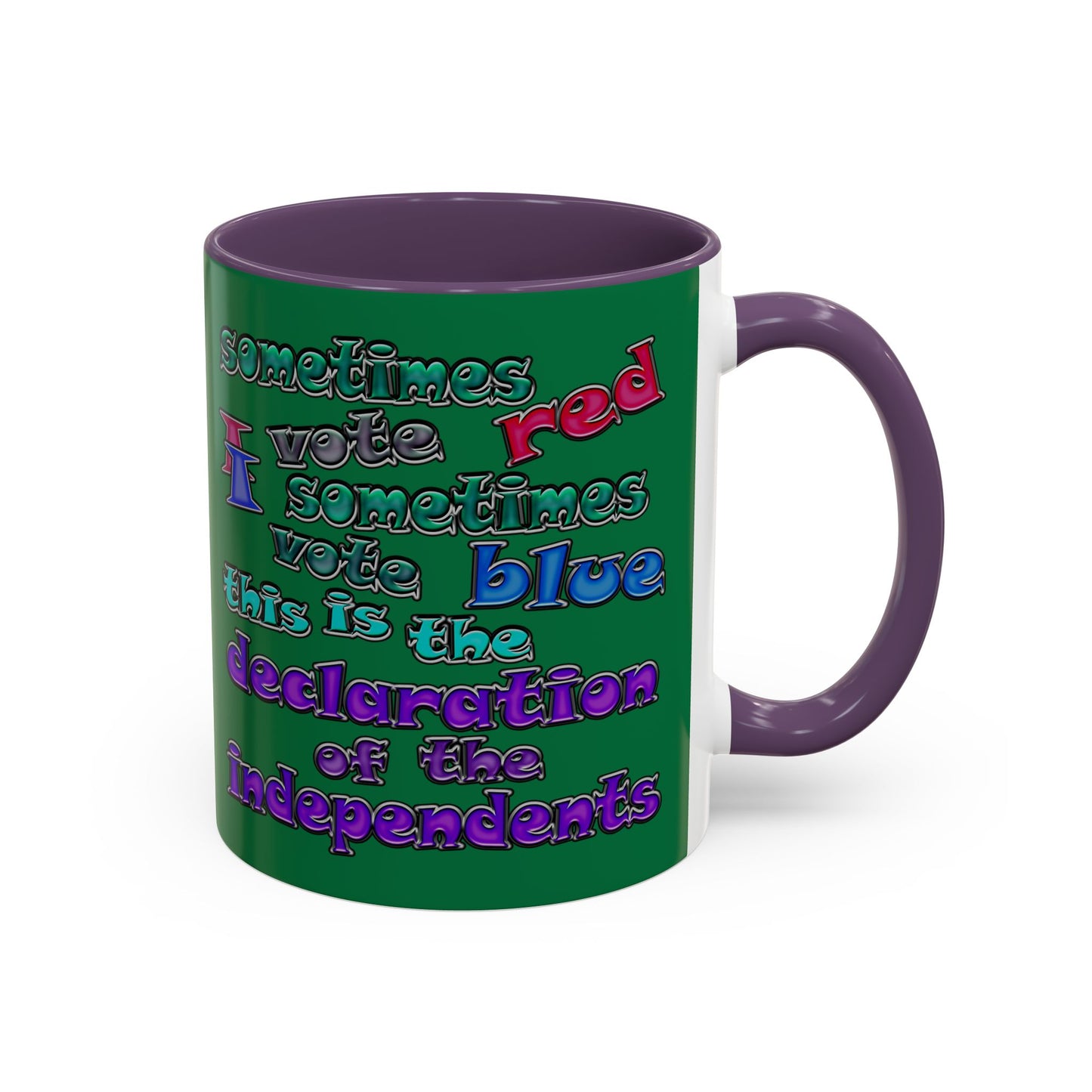 declaration of the independents - Accent Mug (dark green)