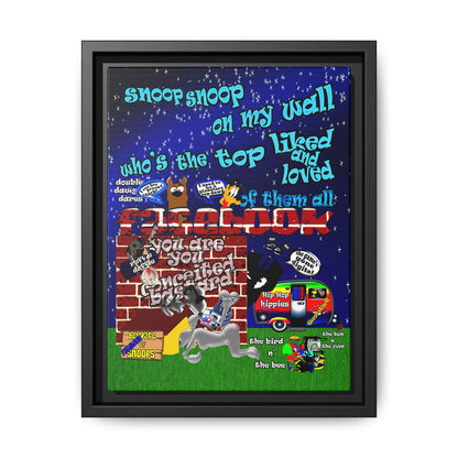 snoops - framed canvas art