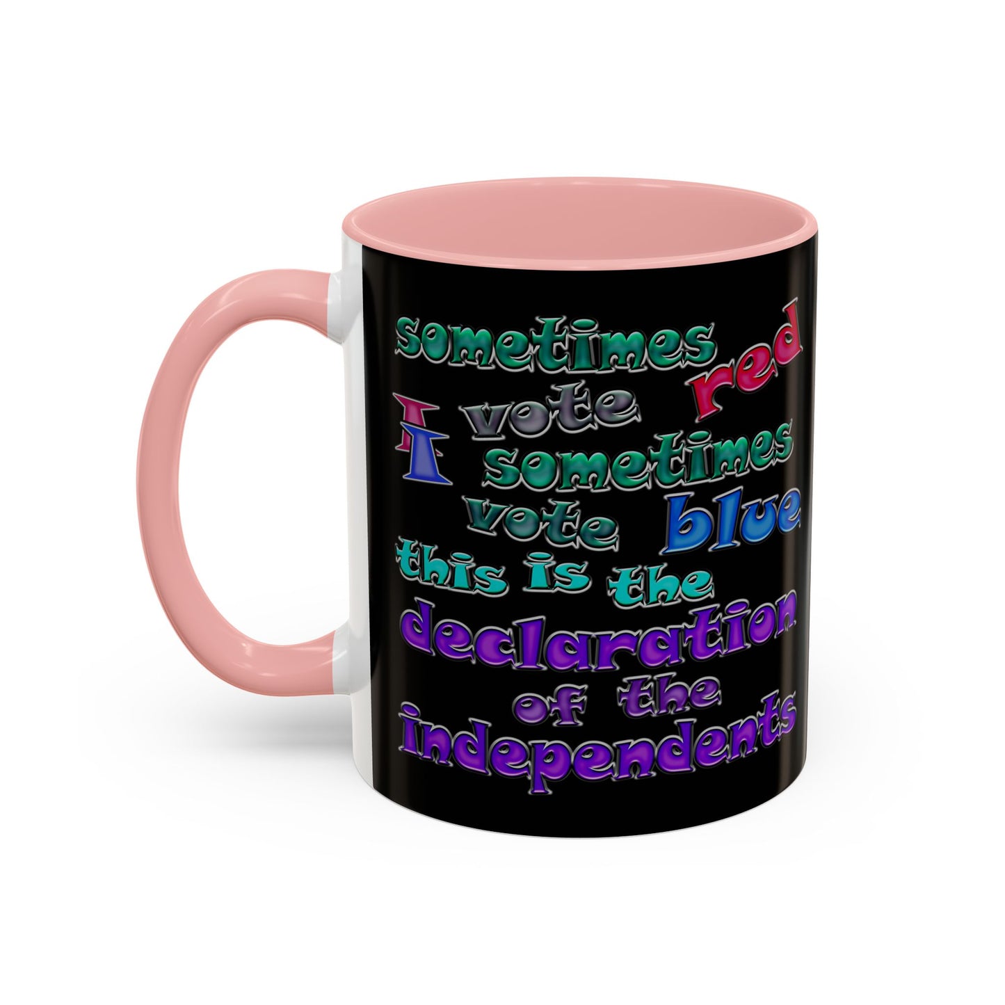 declaration of the independents - Accent Mug (black)