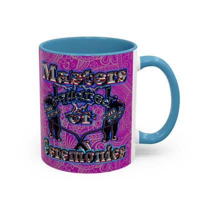 em cee squared - Accent Mug (pink swirl)