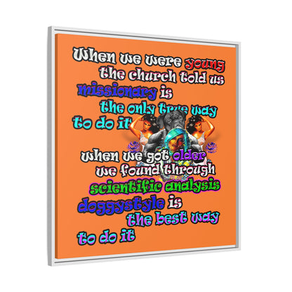 doggystyle - framed canvas art (crusta)