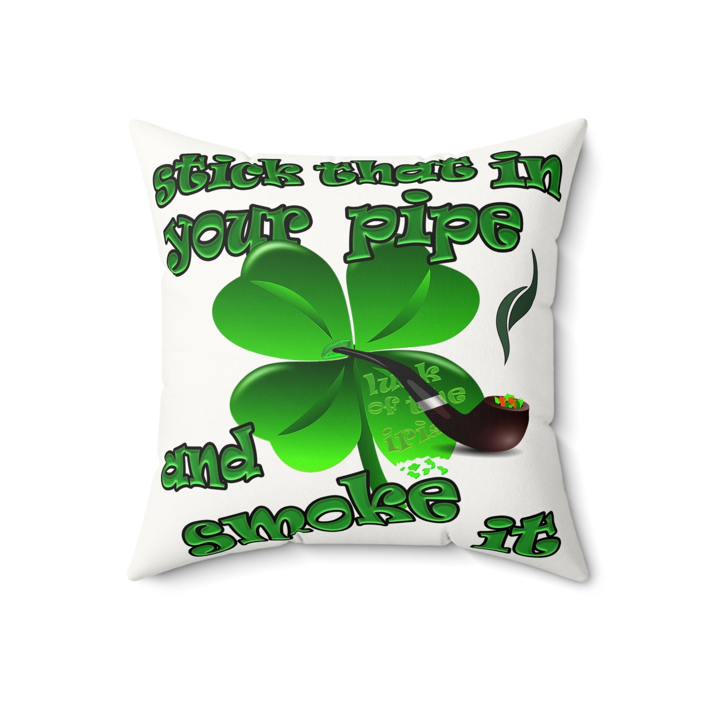 celtics logo - Faux Suede Square Pillow - (white)