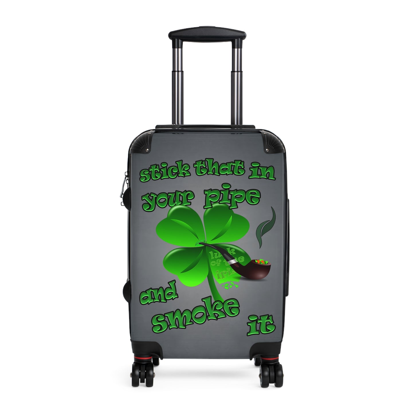 stick that in your pipe and smoke it - Suitcase (grey-light grey)