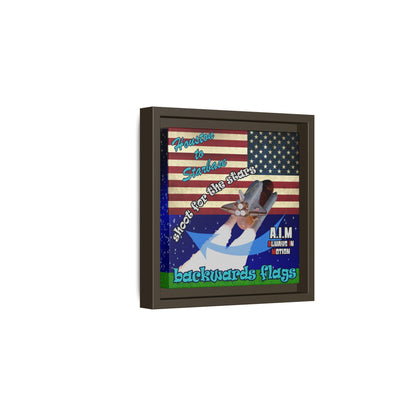 shoot for the stars - framed canvas art ('snoops' background)