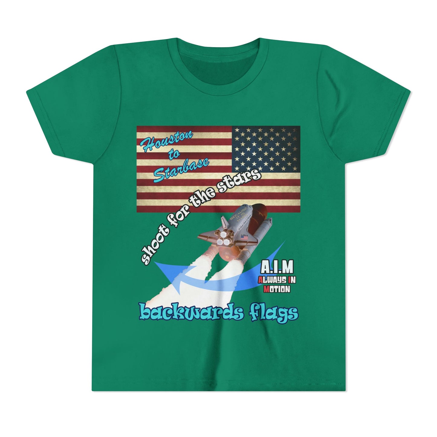 shoot for the stars - Youth Short Sleeve Tee