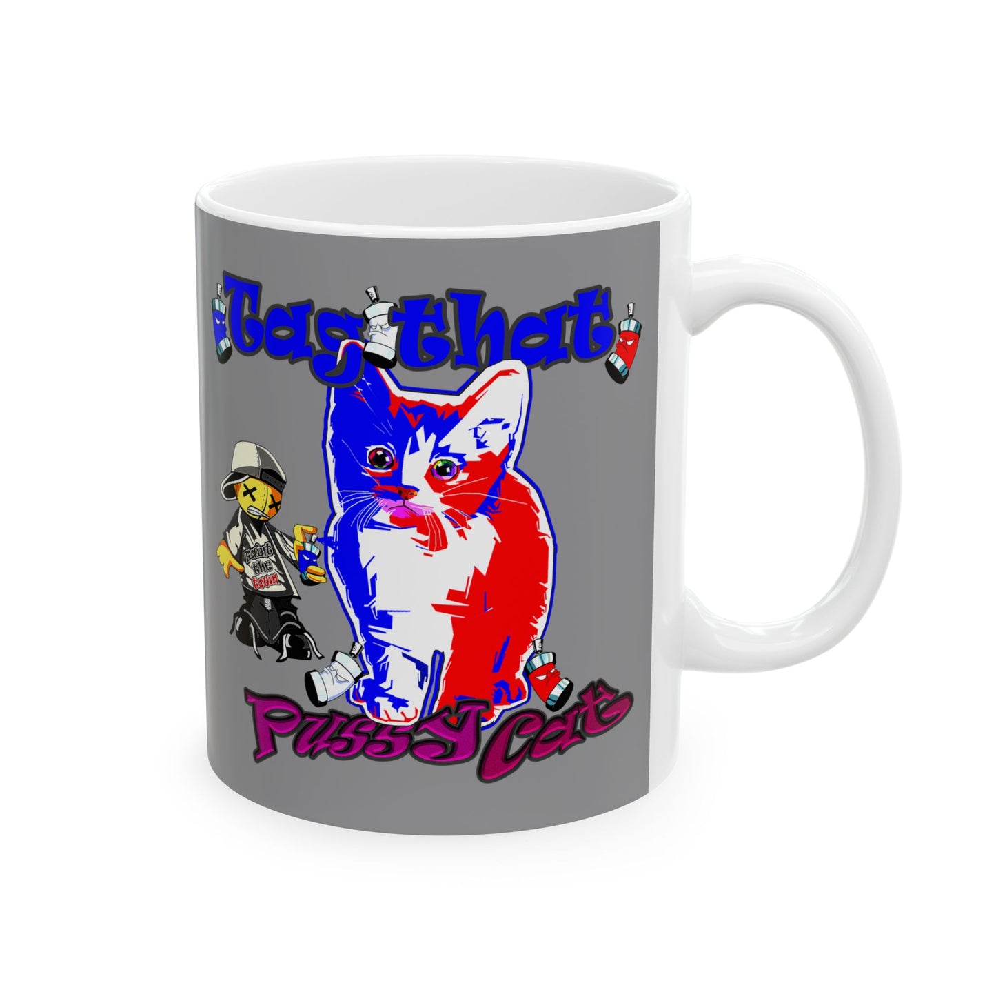 tag that - White Mug (grey)