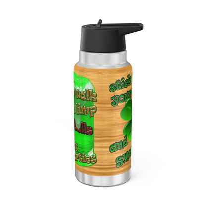 celtics logo - Gator Tumbler, 32oz  (butterscotch wood finish)