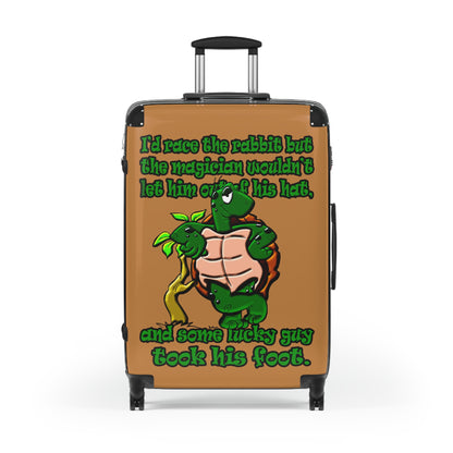 turtle race - Suitcase (light brown)