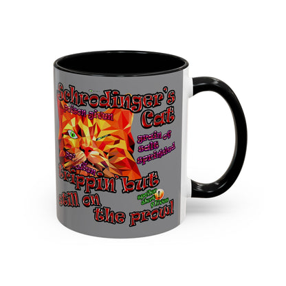 schrodinger's cat - Accent Mug (grey)