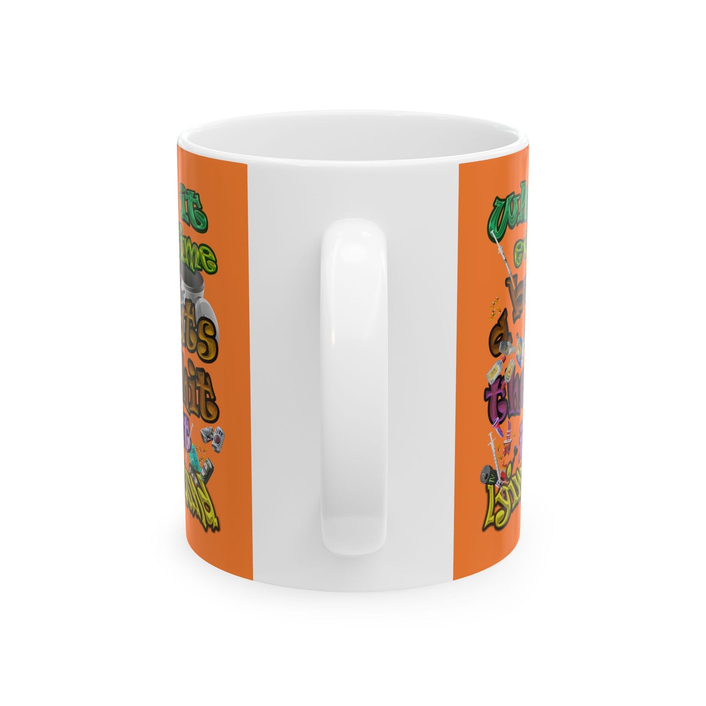 the bum's shit - White Mug (crusta)